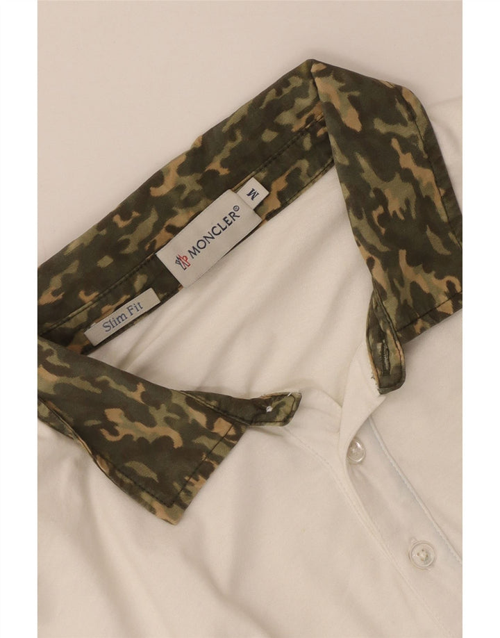 Moncler Polo Slim Fit Camuflaje Blanco Medio |