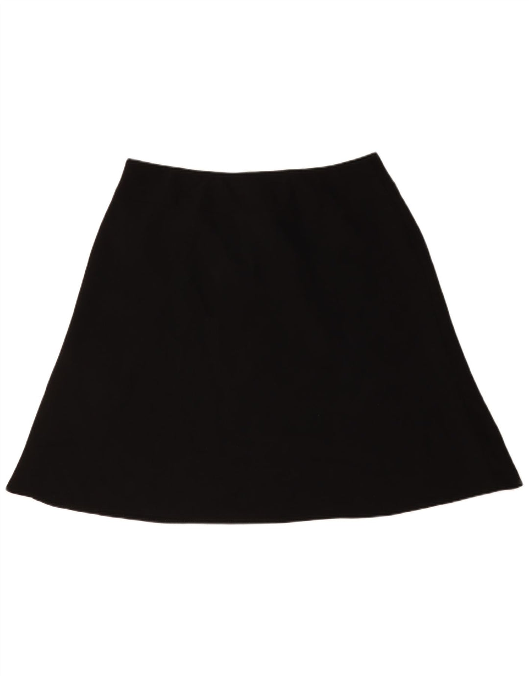 Marks & Spencer Falda Acampanada para Mujer UK 18 XL W38 Poliéster Negro