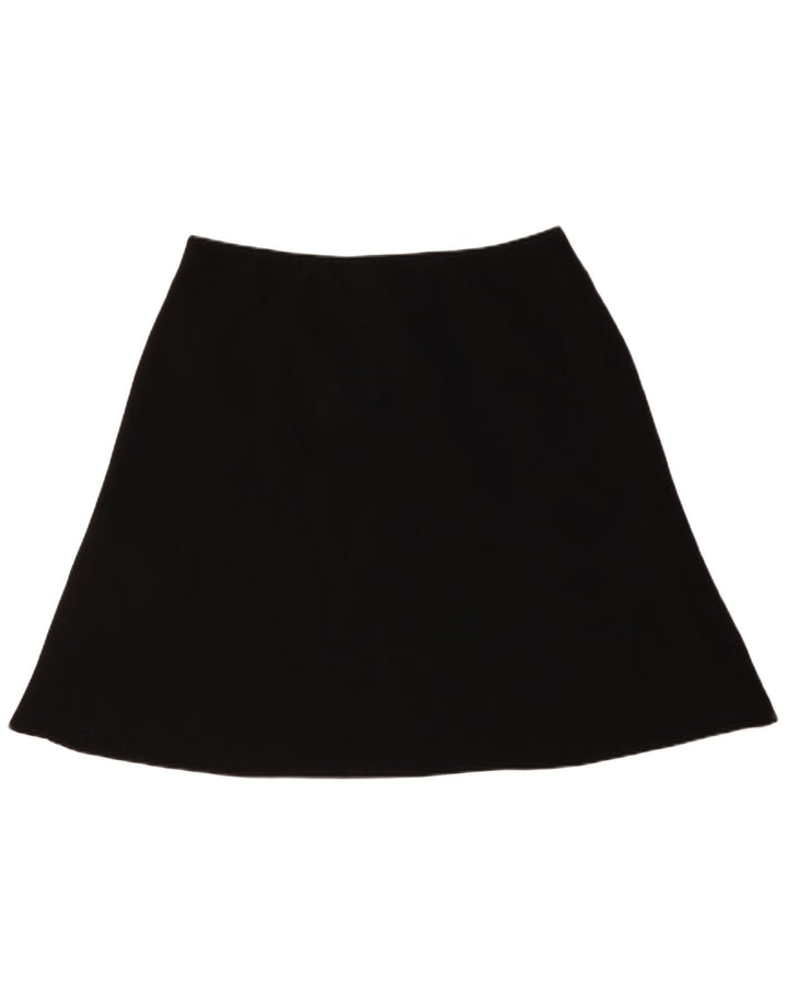 Marks & Spencer Falda Acampanada para Mujer UK 18 XL W38 Poliéster Negro