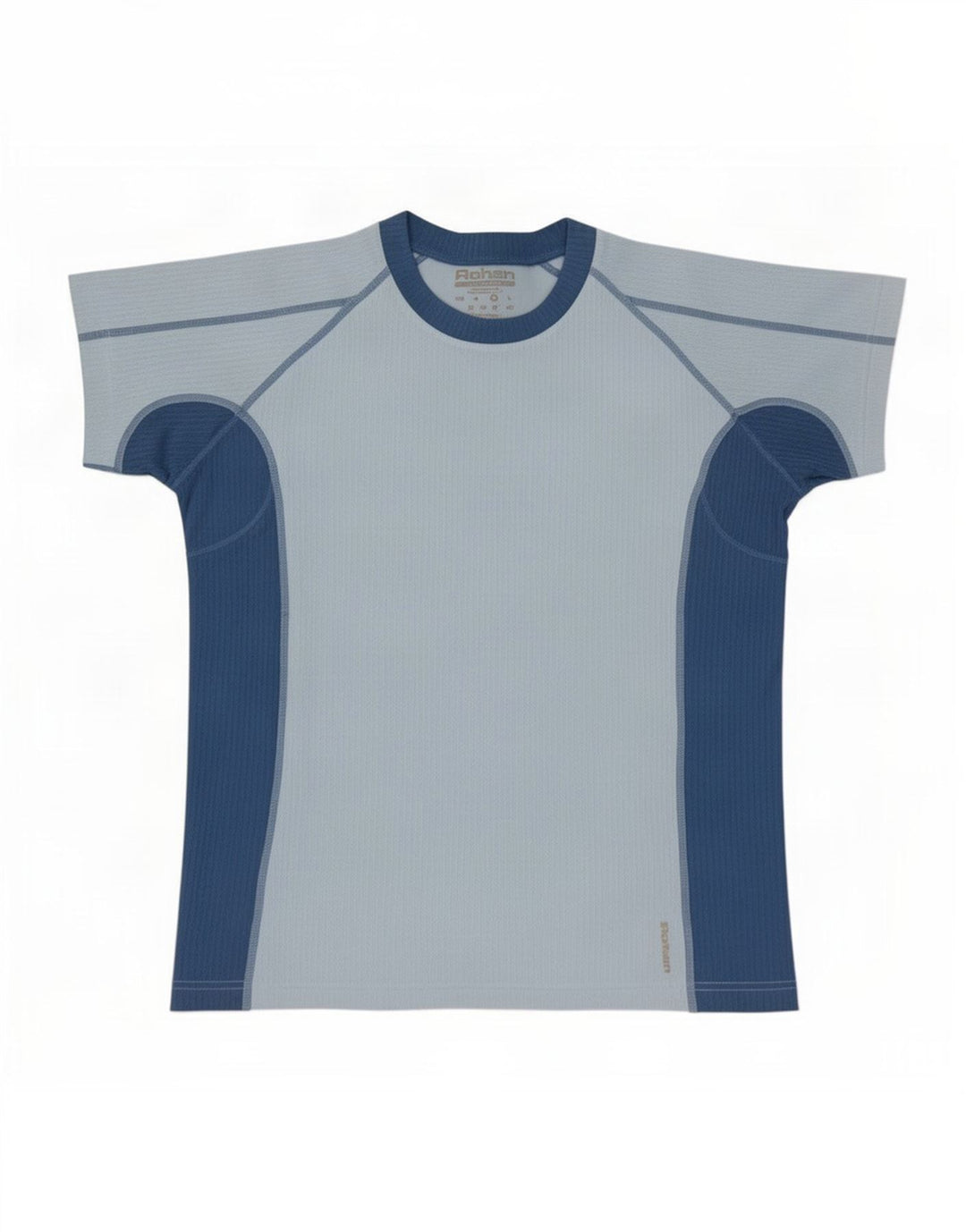 Rohan Hombre Camiseta Top Medium Blue Colorblock