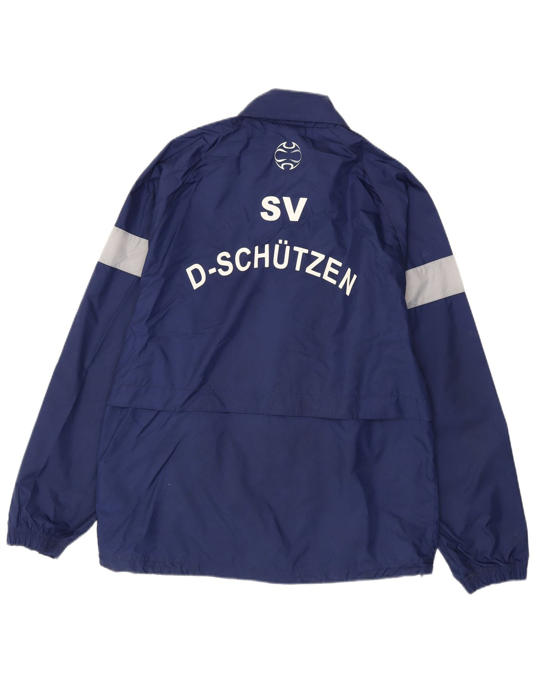 Adidas Chaqueta impermeable gráfica para hombre Reino Unido 38/40 Medium Azul marino Colorblock