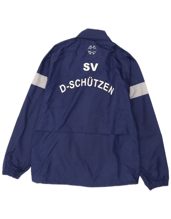 Adidas Chaqueta impermeable gráfica para hombre Reino Unido 38/40 Medium Azul marino Colorblock