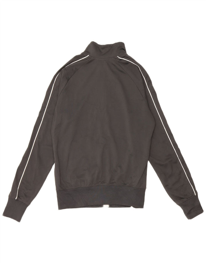 NIKE Chaqueta superior de chándal gráfico para mujer UK 40 Poliéster gris medio