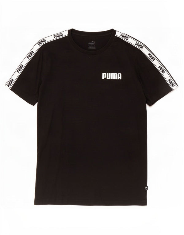Puma Camiseta gráfica para hombre Top grande negro color block