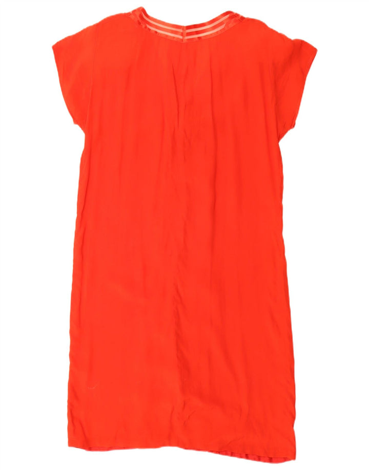 Vintage mujer cambio vestido Reino Unido 14 rojo medio