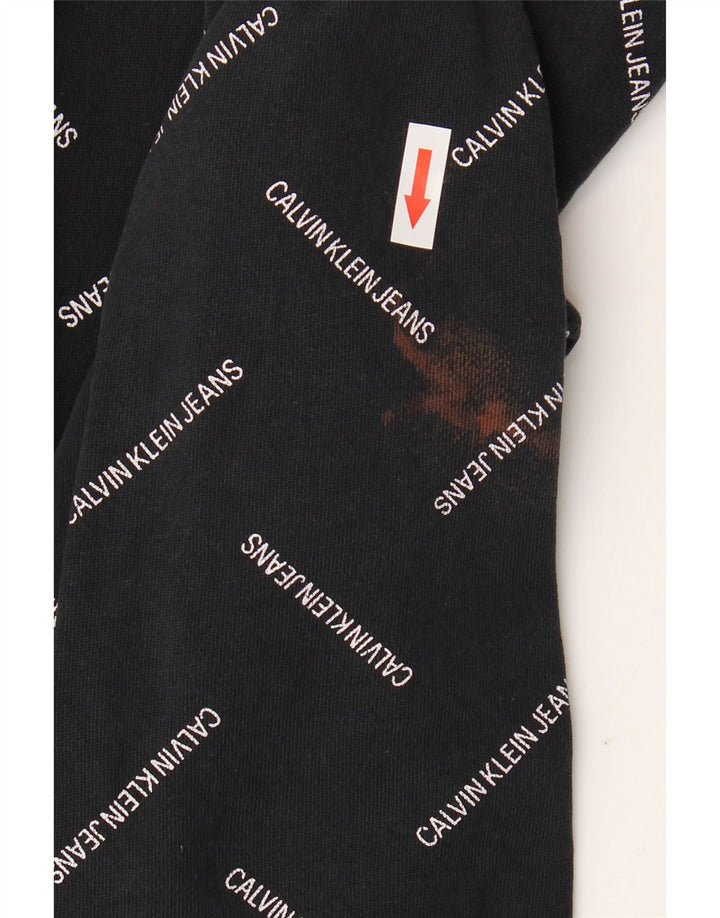 CALVIN KLEIN JEANS Sudadera gráfica para hombre Jumper Medium Black Cotton
