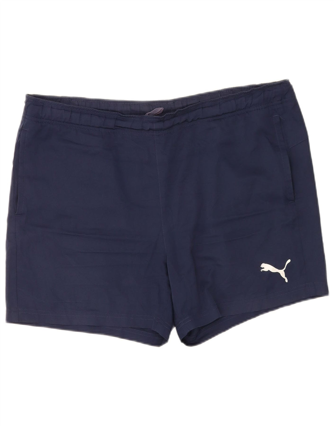 Puma - Pantalones cortos deportivos para hombre, talla grande, azul marino