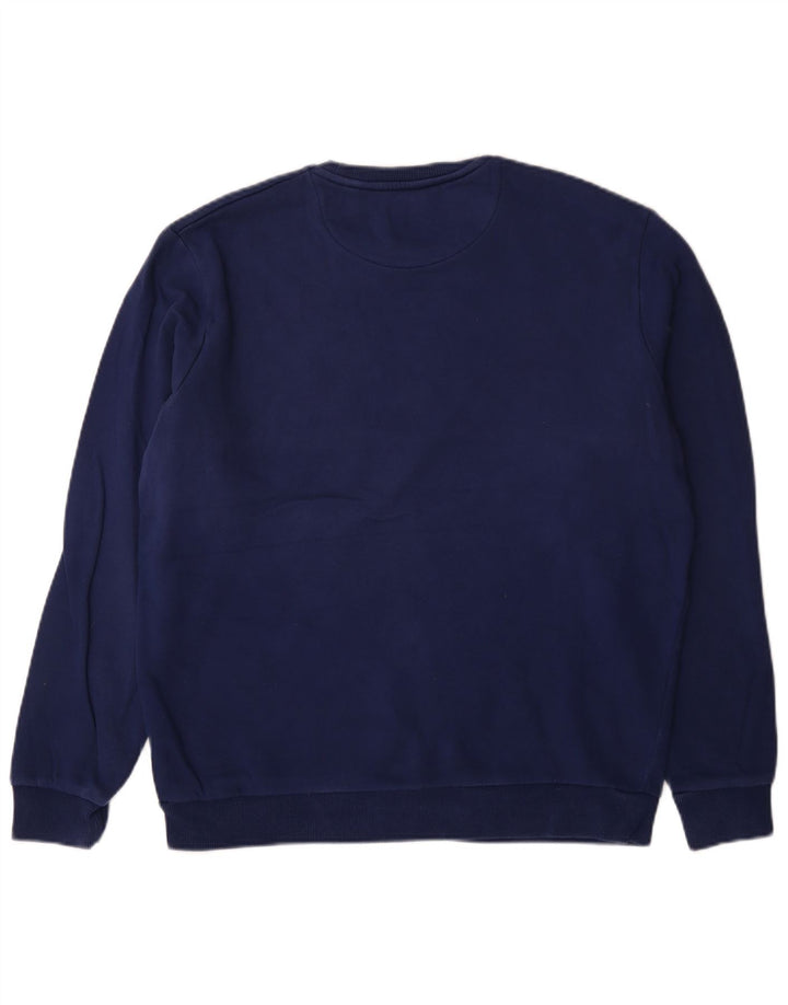 Lyle & Scott Hombre Sudadera Jumper Large Azul Algodón