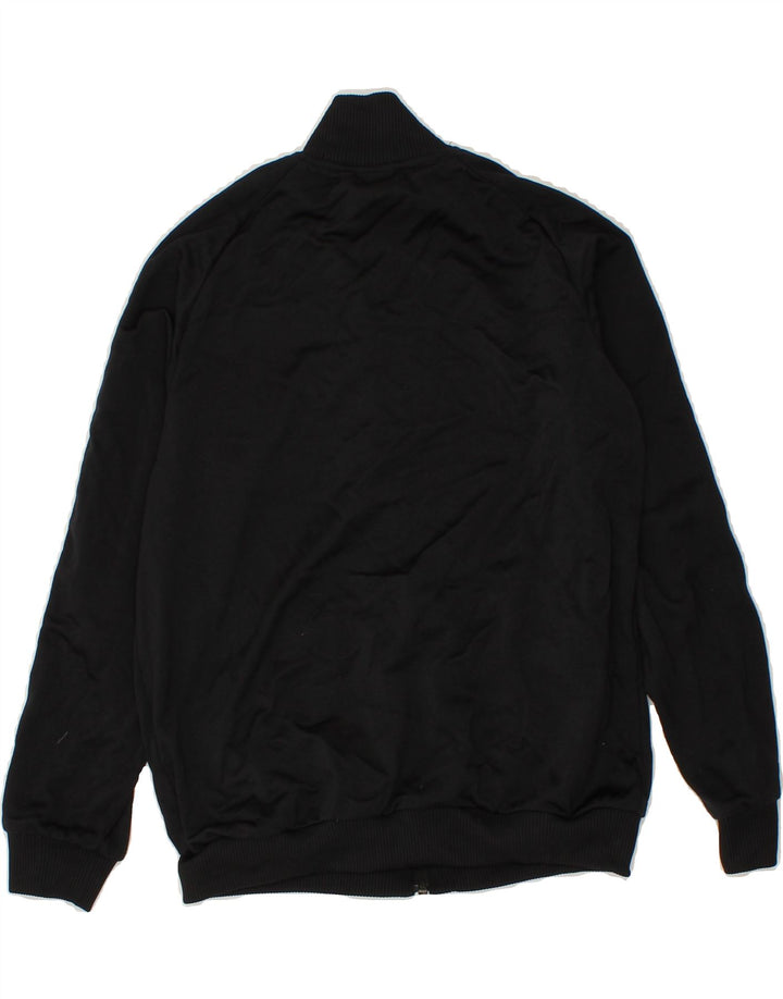 ADIDAS Boys Tracksuit Top Jacket 11-12 Years Black Colourblock Polyester Vintage Adidas and Second-Hand Adidas from Messina Hembry 