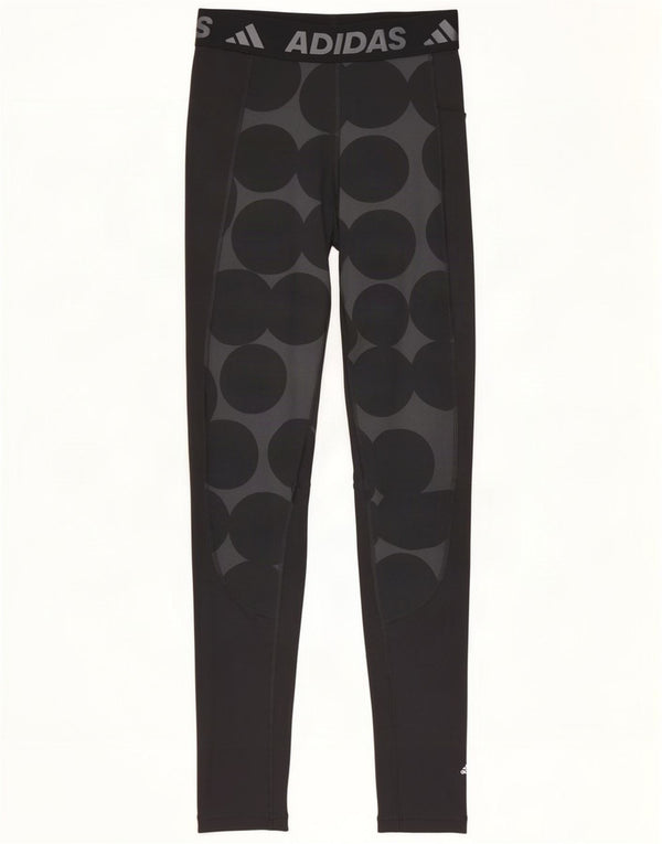 Adidas Leggings gráficos Marimekko para mujer Reino Unido 8/10 Pequeño negro lunares
