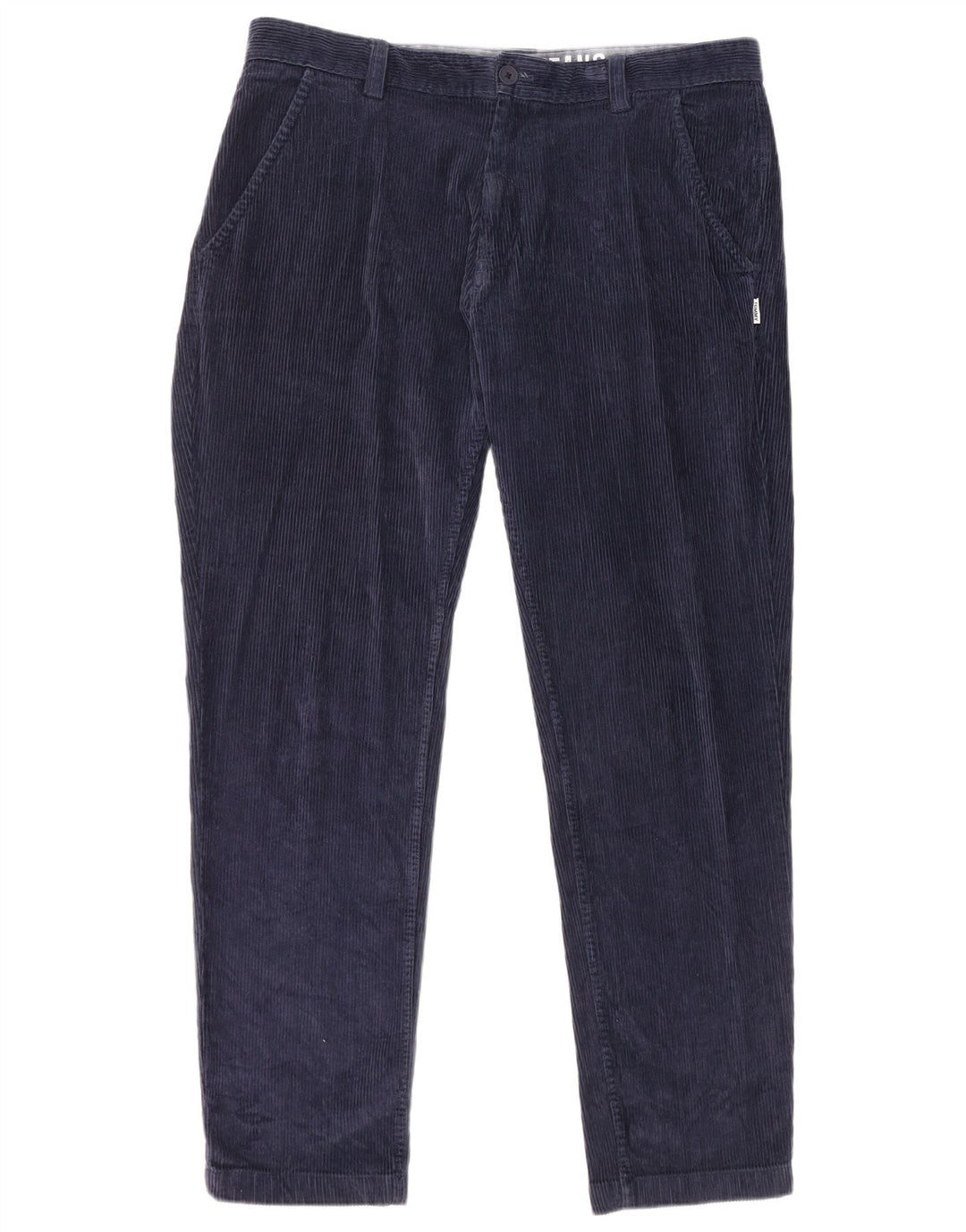 TOMMY HILFIGER Pantalones de pana ajustados para hombre W36 L32 Algodón azul marino
