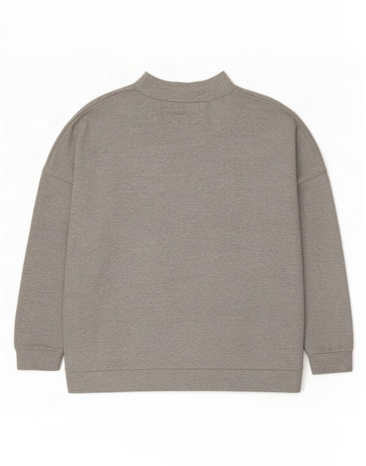 Marks & Spencer Jersey con Cuello Alto para Mujer UK 24 4XL Poliéster Gris
