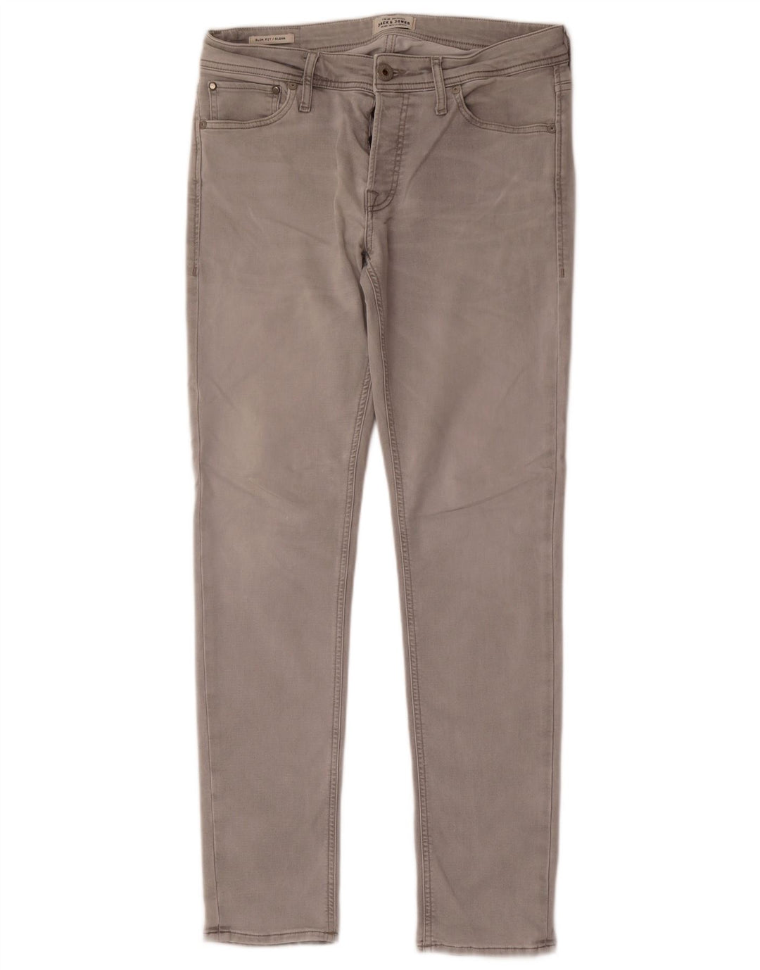 Jack & Jones Hombre GLENN Slim Jeans W33 L32 Algodón Gris