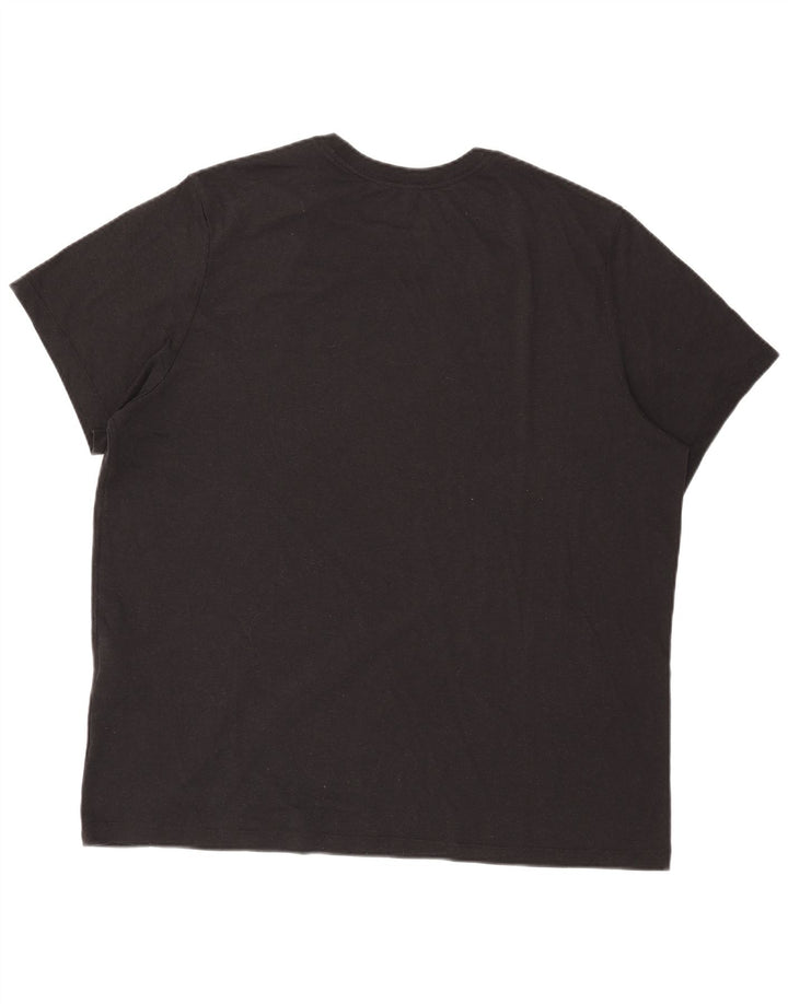 Nike - Camiseta gráfica Dri Fit para hombre, talla 2XL, poliéster negro