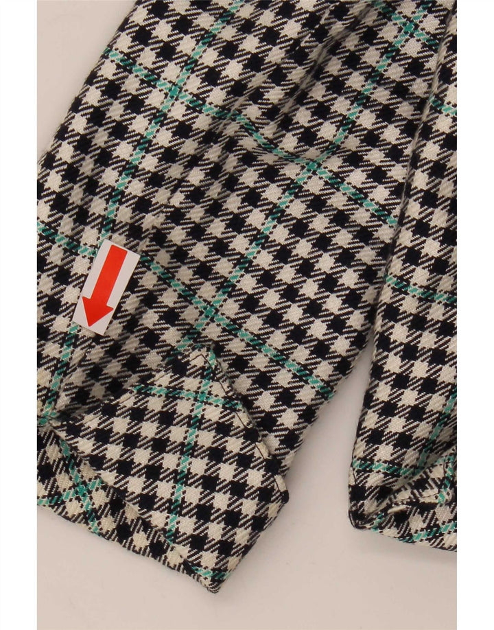 Chaqueta blazer vintage para mujer IT 34 XS Pata de gallo multicolor clásica