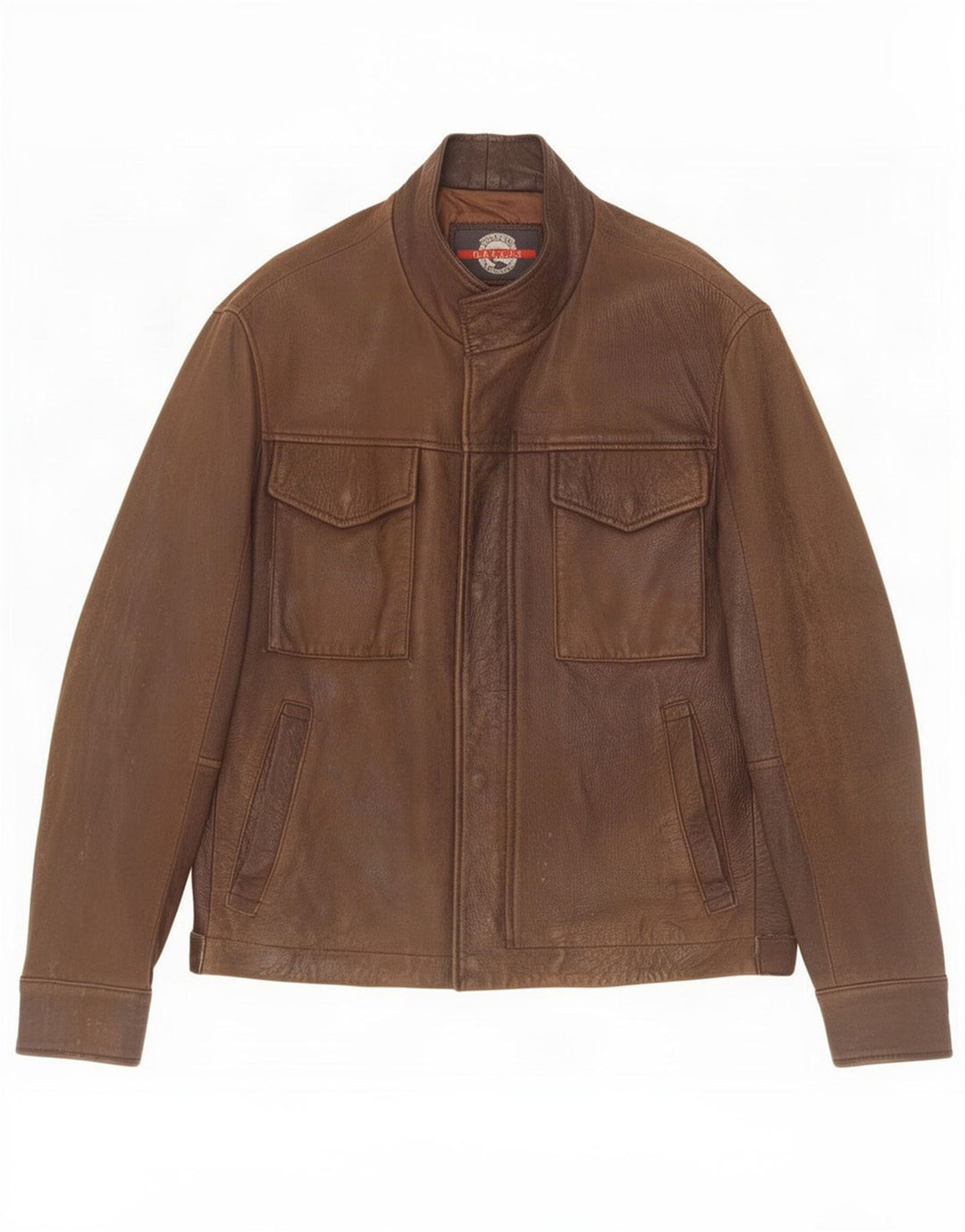 Dallas - Chaqueta de cuero para hombre IT 50 grande marrón