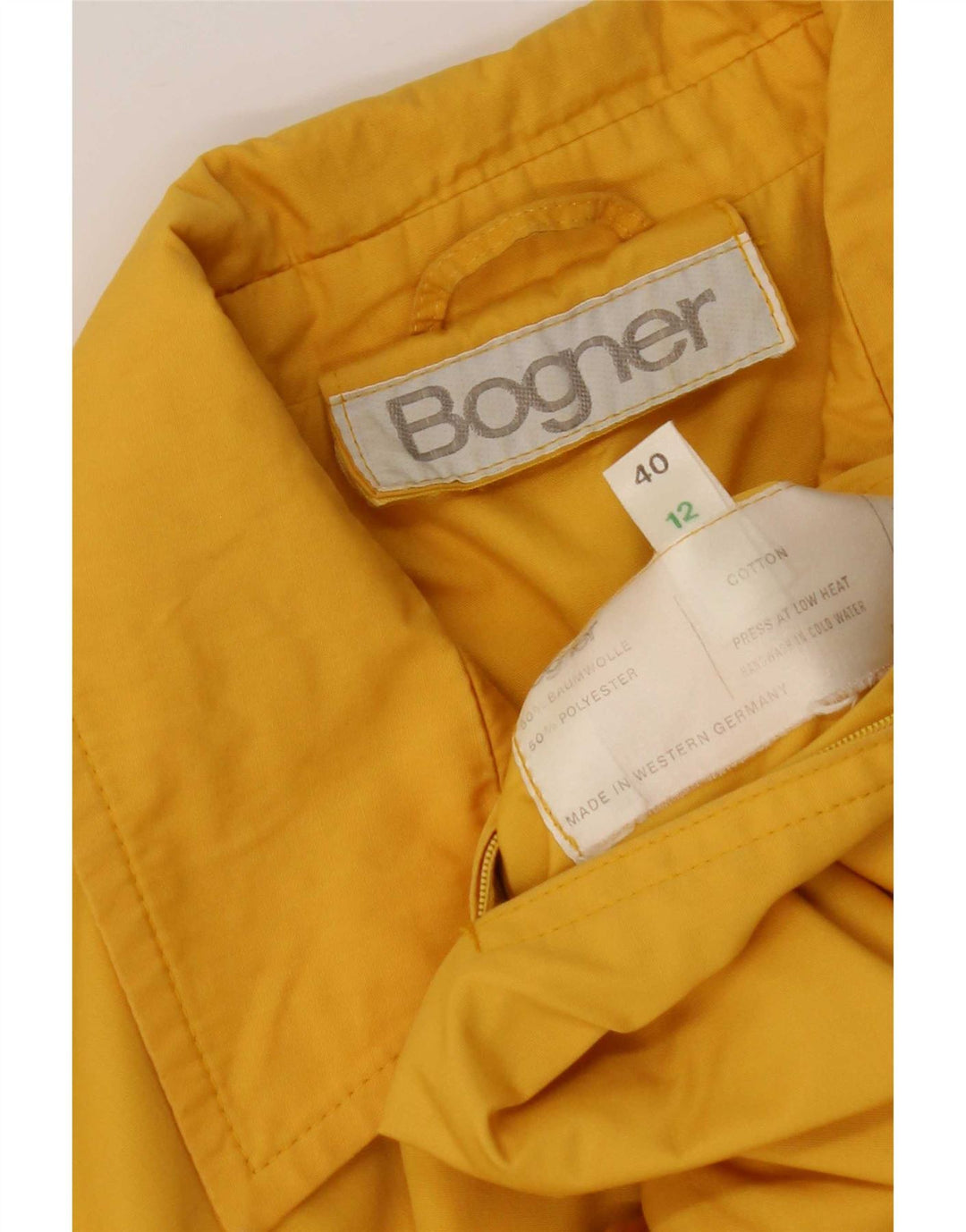 Bogner Chaqueta utilitaria para mujer Reino Unido 12 Algodón amarillo mediano