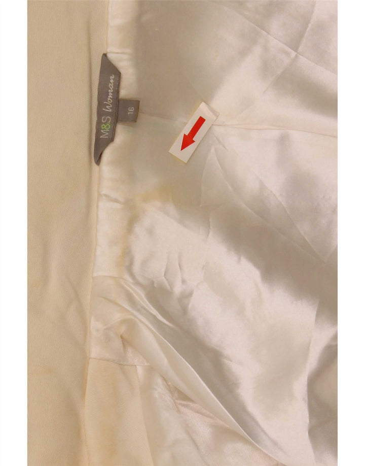 Marks & Spencer Chaqueta utilitaria con capucha para mujer UK 46 Large Off White