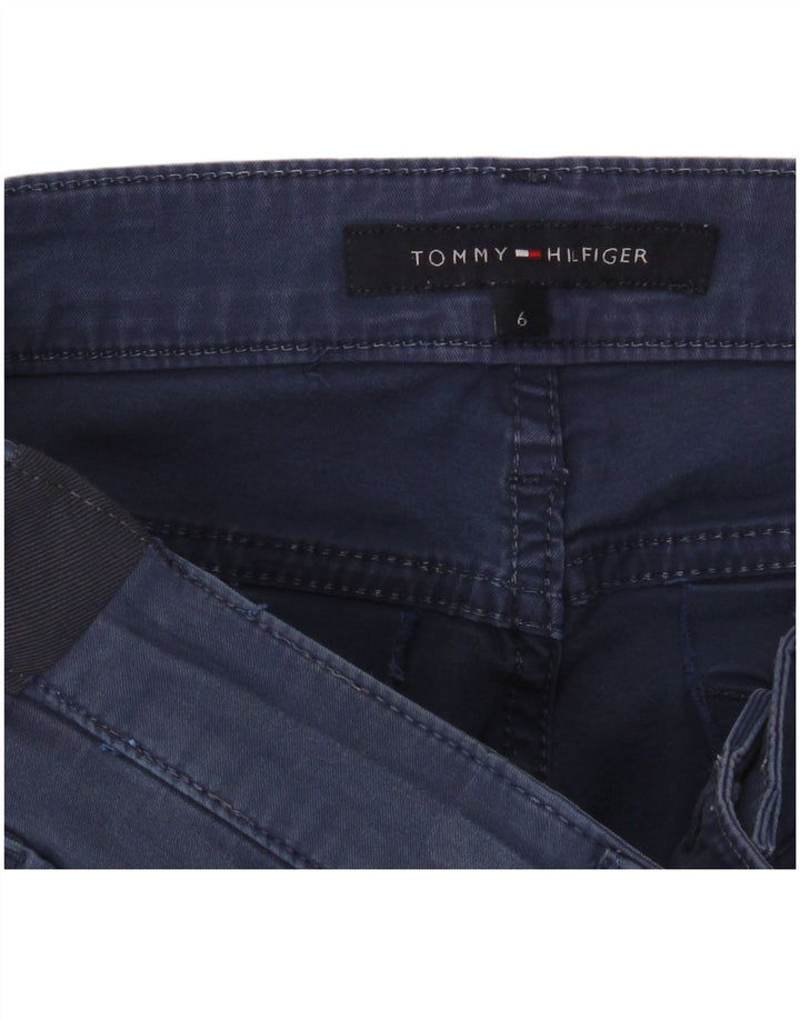 TOMMY HILFIGER Pantalones casuales delgados para mujer US 6 Medium W32 L26 Azul marino