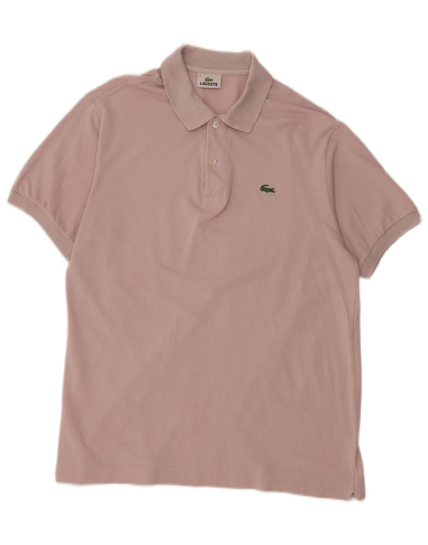 Polo Lacoste para hombre talla 4 algodón rosa mediano