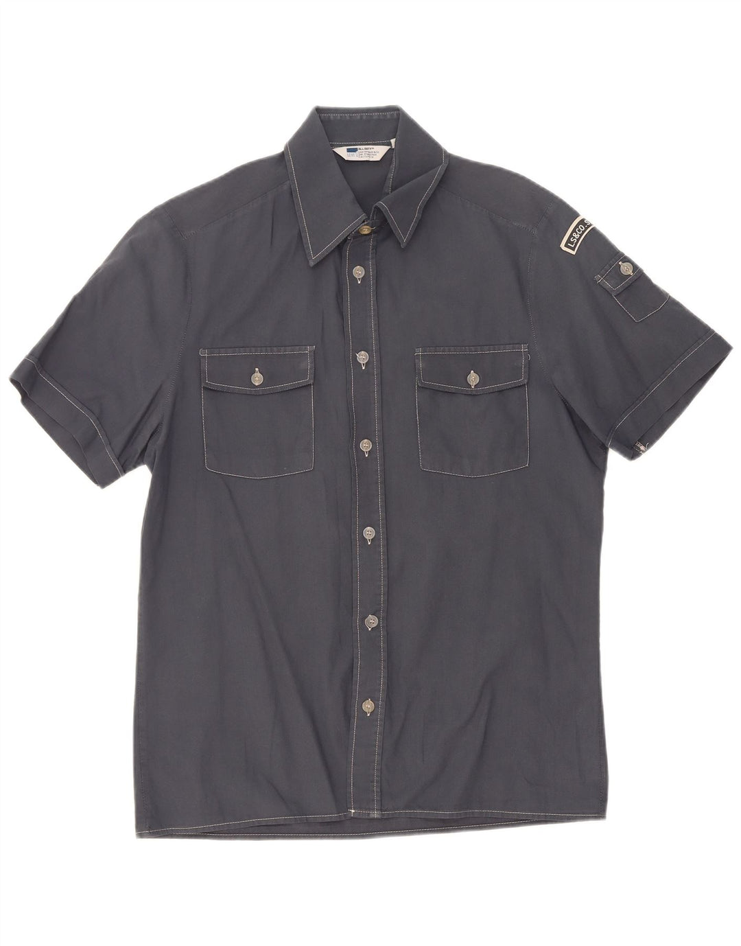 Camisa Levi's Hombre Manga Corta Gris Medio