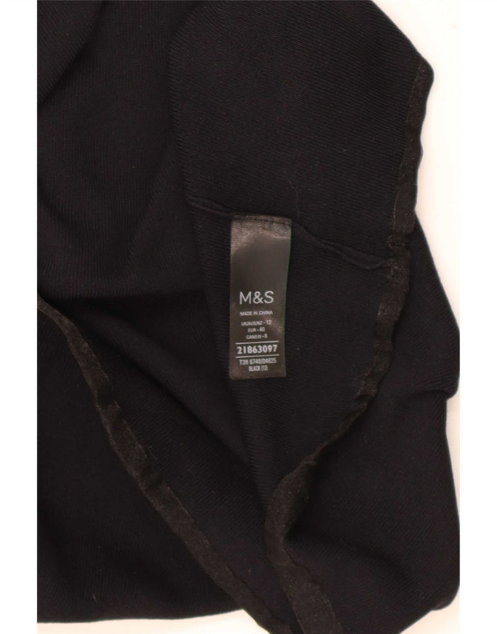 Marks & Spencer - Camiseta sin mangas para mujer, talla 40, talla mediana, viscosa negra