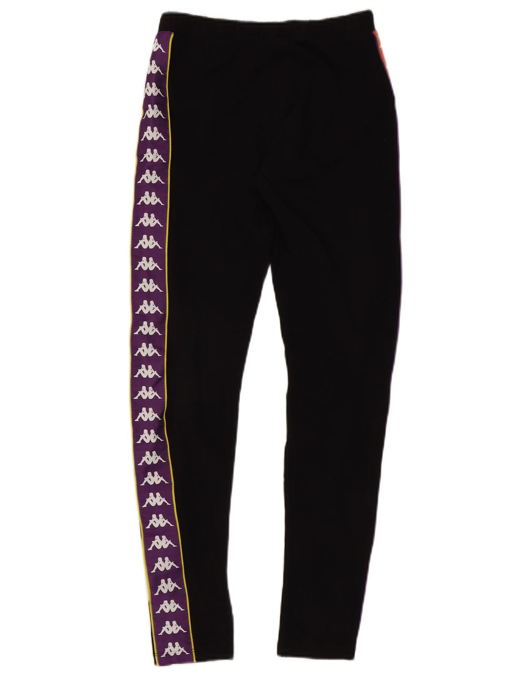 Kappa Leggings gráficos para mujer UK 40 Small Black Colorblock