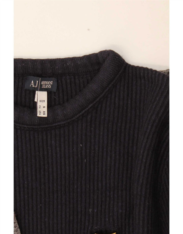 Armani Jeans Jersey De Cuello Redondo Para Hombre Jersey Pequeño Multicolor Colorblock