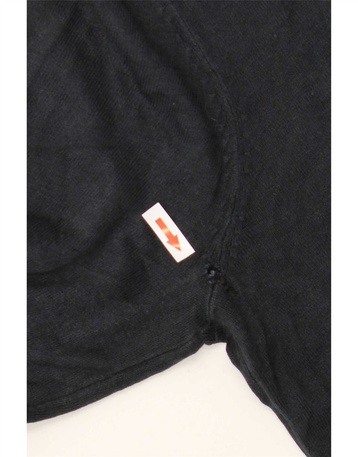 Marks & Spencer - Jersey de cuello redondo para hombre, talla grande, acrílico azul marino