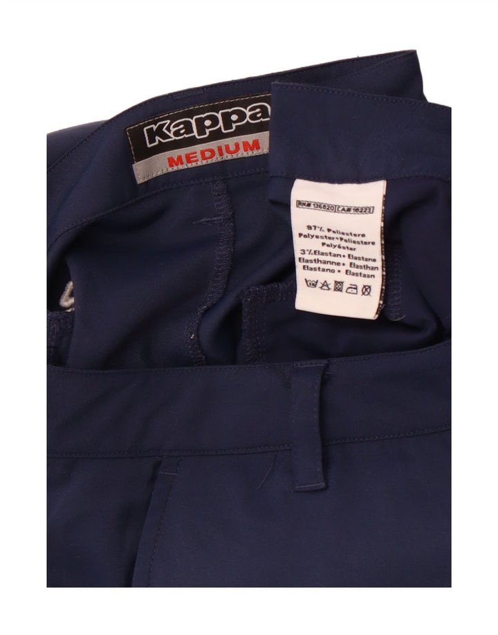 KAPPA Pantalón chino recto para hombre Medium W32 L29 Poliéster azul marino