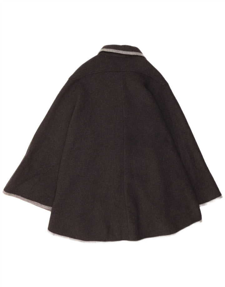 Abrigo Steinbock para mujer, talla única, lana virgen negra