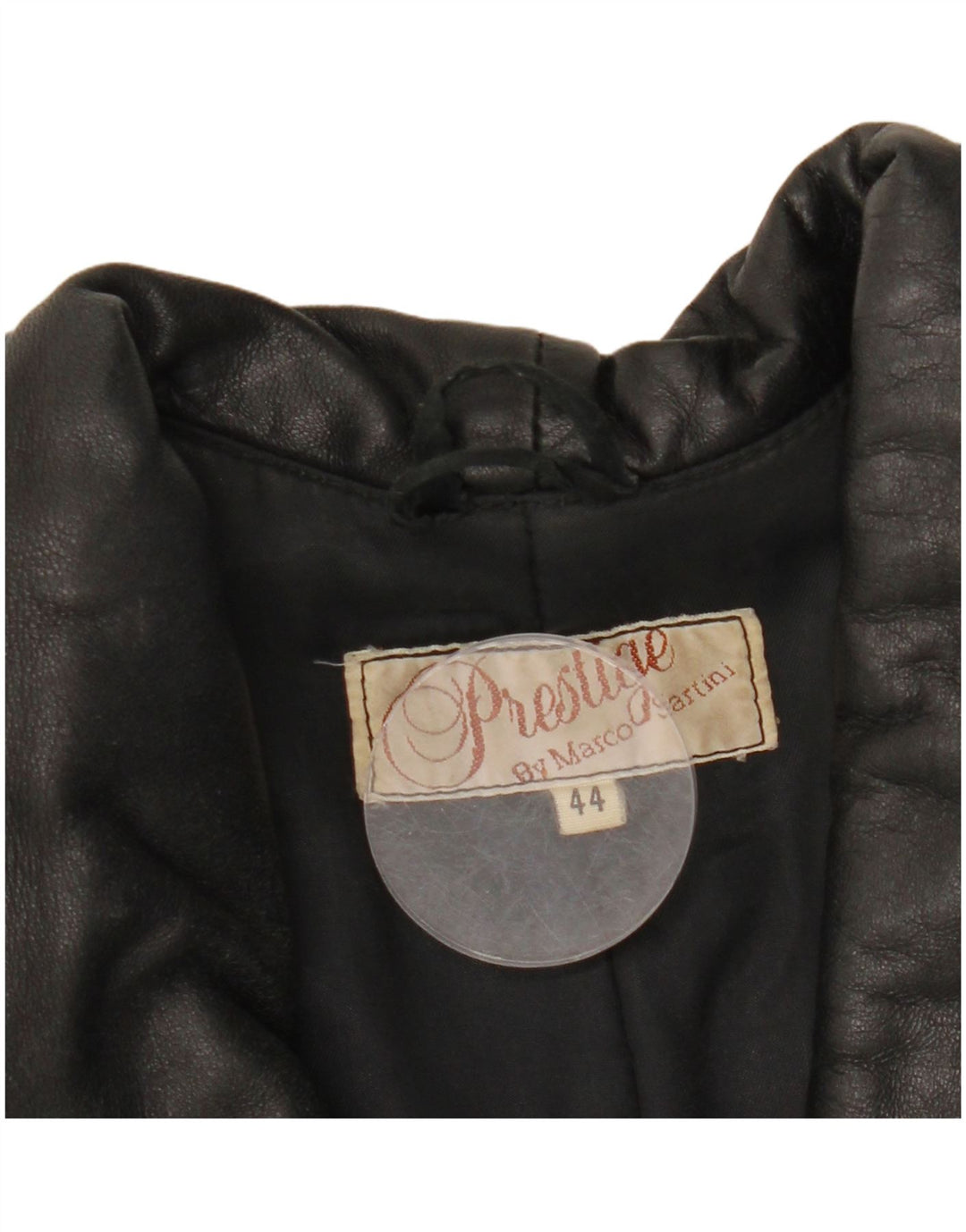 PRESTIGE Chaqueta de cuero para mujer IT 44 Medium Black