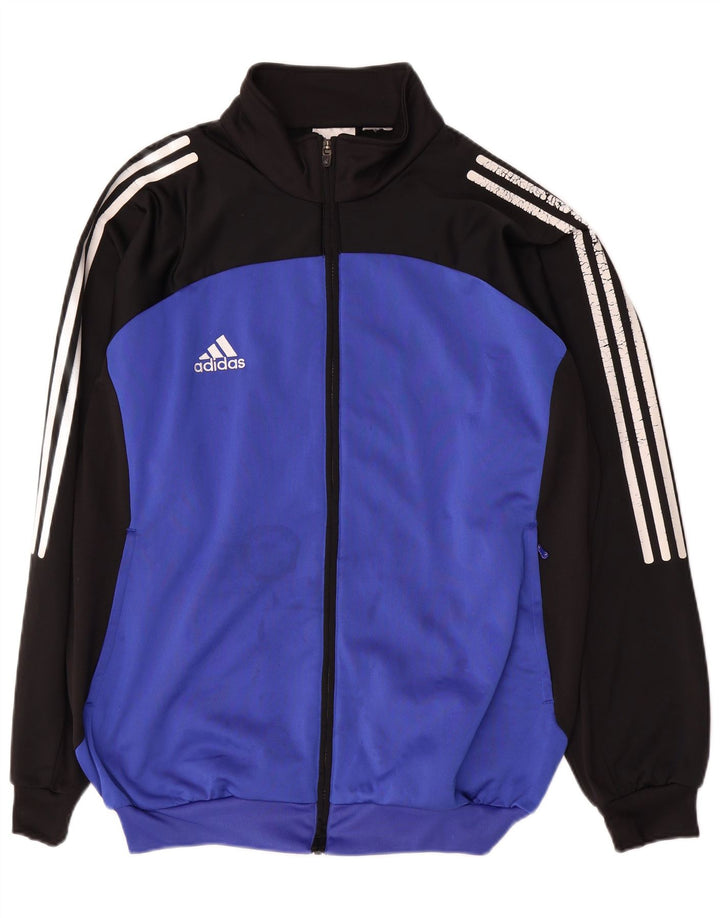 Adidas Hombre Chándal Top Chaqueta XL Azul Colorblock