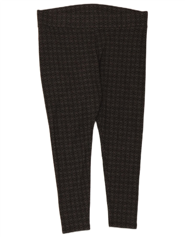 Marks & Spencer Leggings capri para mujer UK 46 Poliéster geométrico gris grande