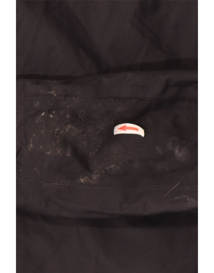 Jack Wolfskin Chaqueta impermeable con capucha para hombre UK 50 3XL Poliamida negra