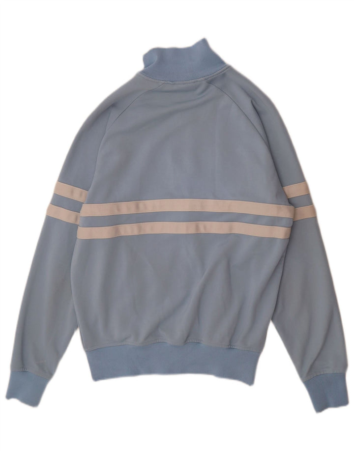 Ellesse Hombre Chándal Top Chaqueta De Algodón A Rayas Azul Medio