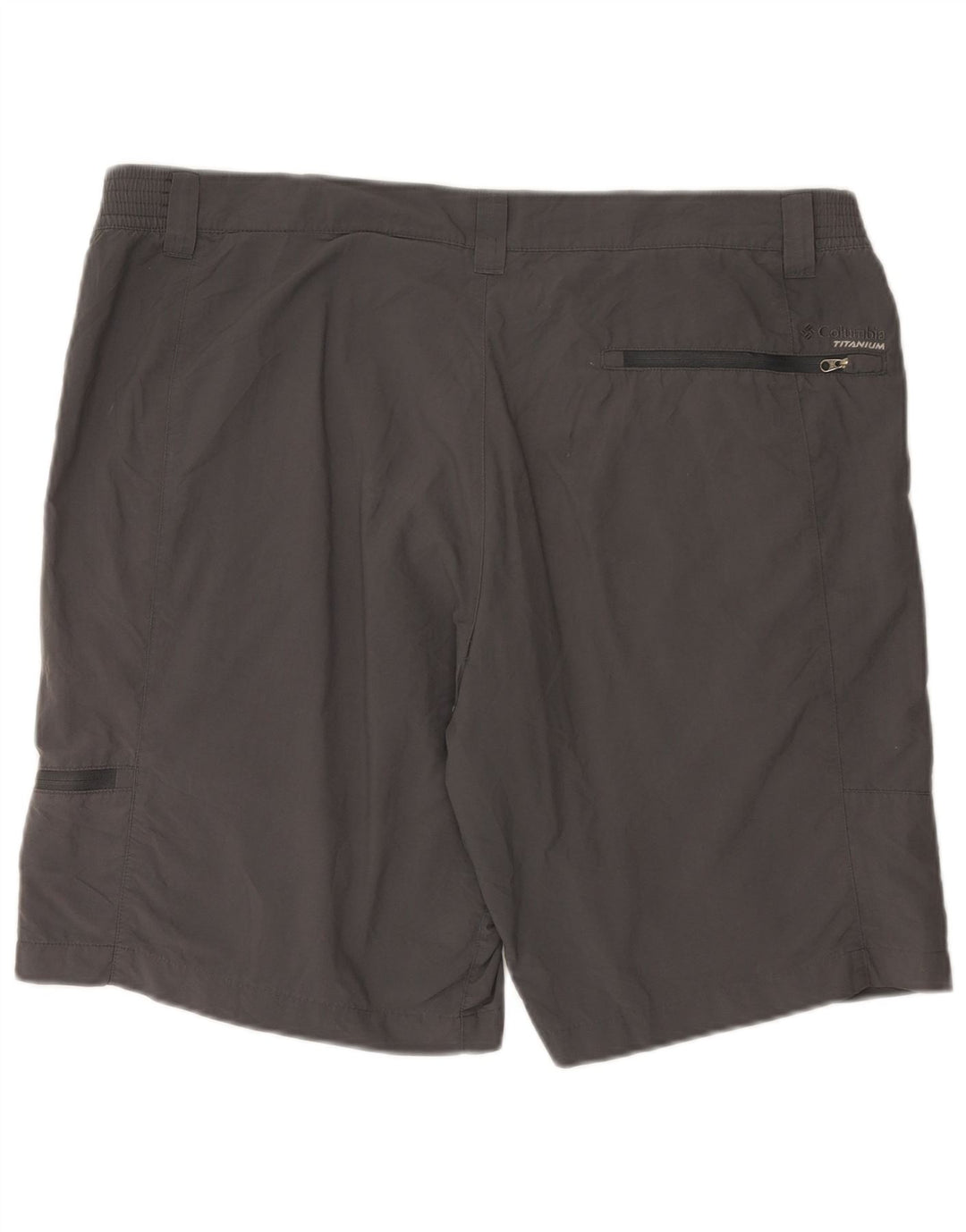 Columbia Pantalones cortos cargo Titanium para hombre XL W40 Nylon gris