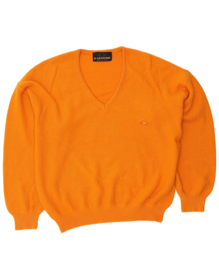 Il Granchio Jersey Con Cuello De Pico Naranja Medio |