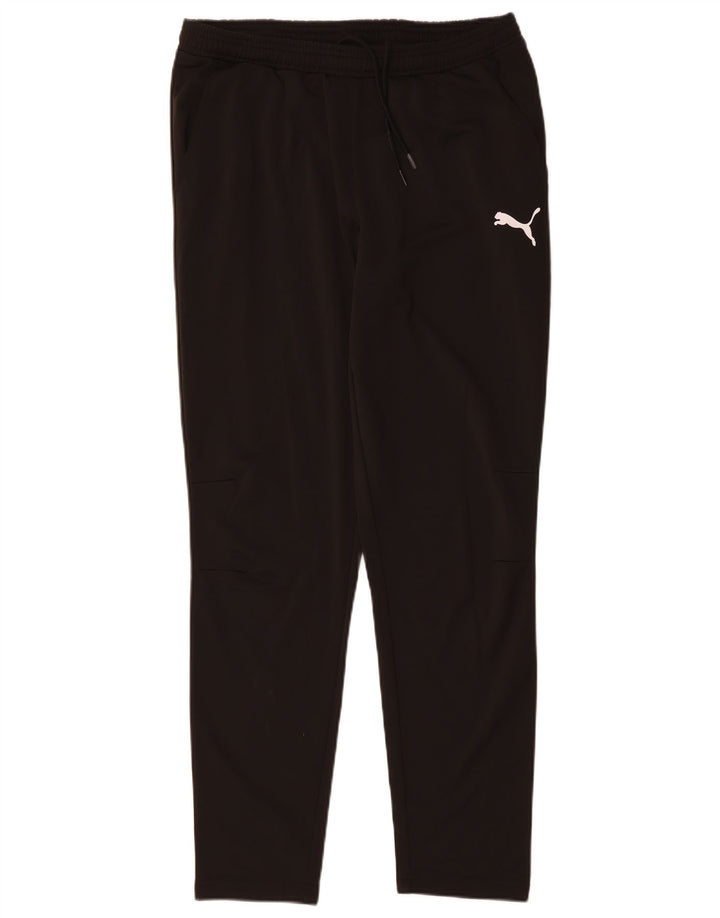 PUMA Pantalones de chándal para hombre, talla grande, poliéster negro