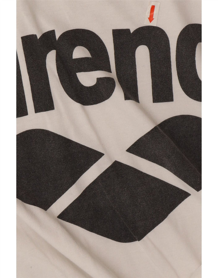 Arena Camiseta gráfica para hombre Top Medium White Cotton