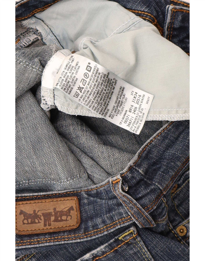 Levi's Hombre 571 Slim Jeans W31 L34 Algodón Azul