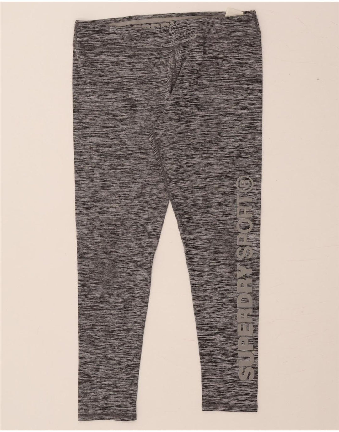 SUPERDRY Leggings gráficos para mujer UK 44 Poliéster moteado gris grande