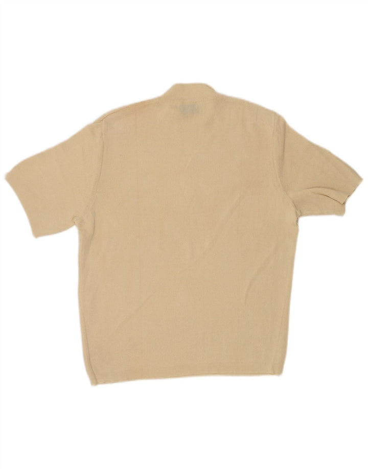 Max & Co. Suéter tipo jersey con cuello alto para mujer, talla 40, tamaño mediano, blanco roto