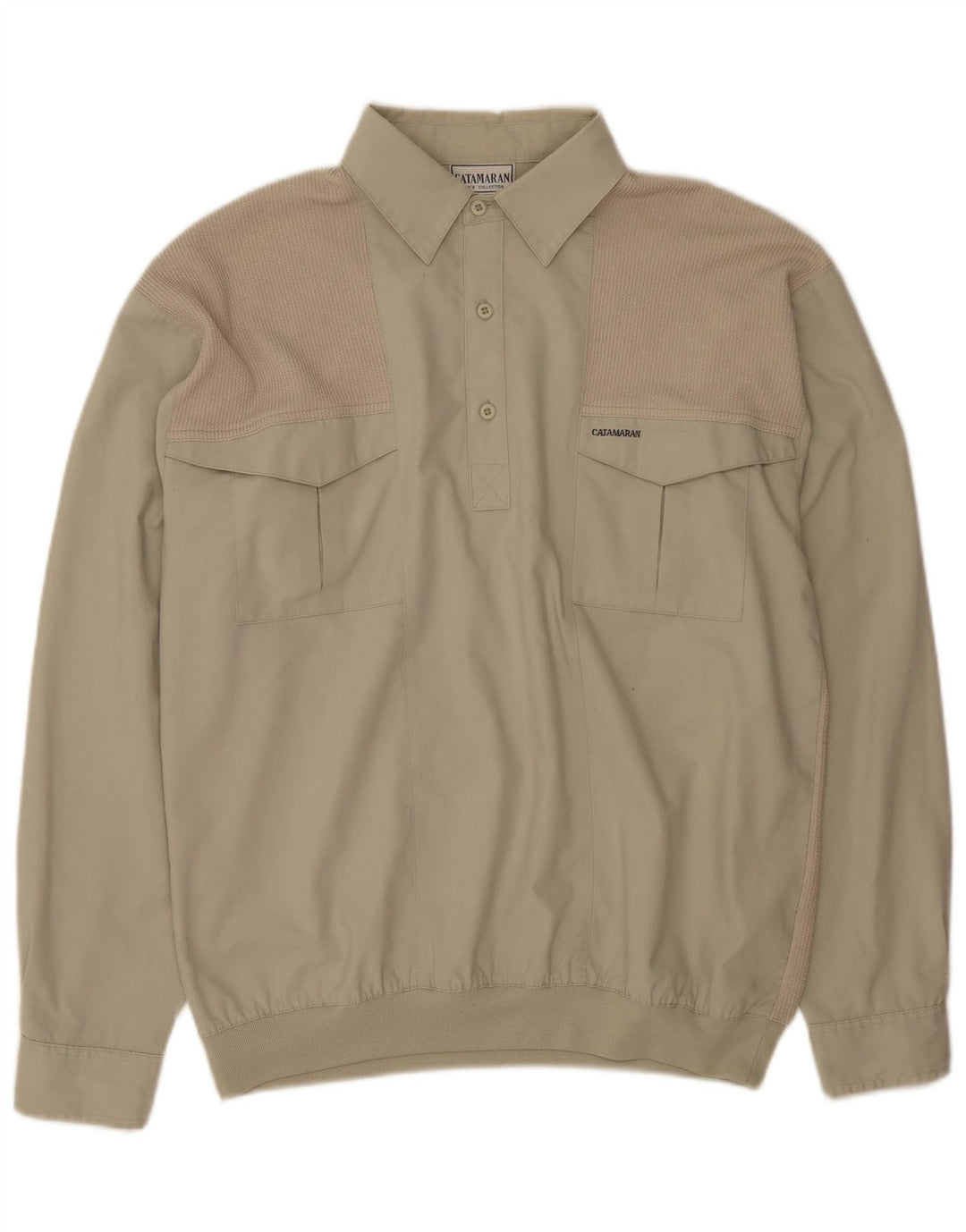 Camisa tipo jersey para hombre Catamaran Poliéster beige medio
