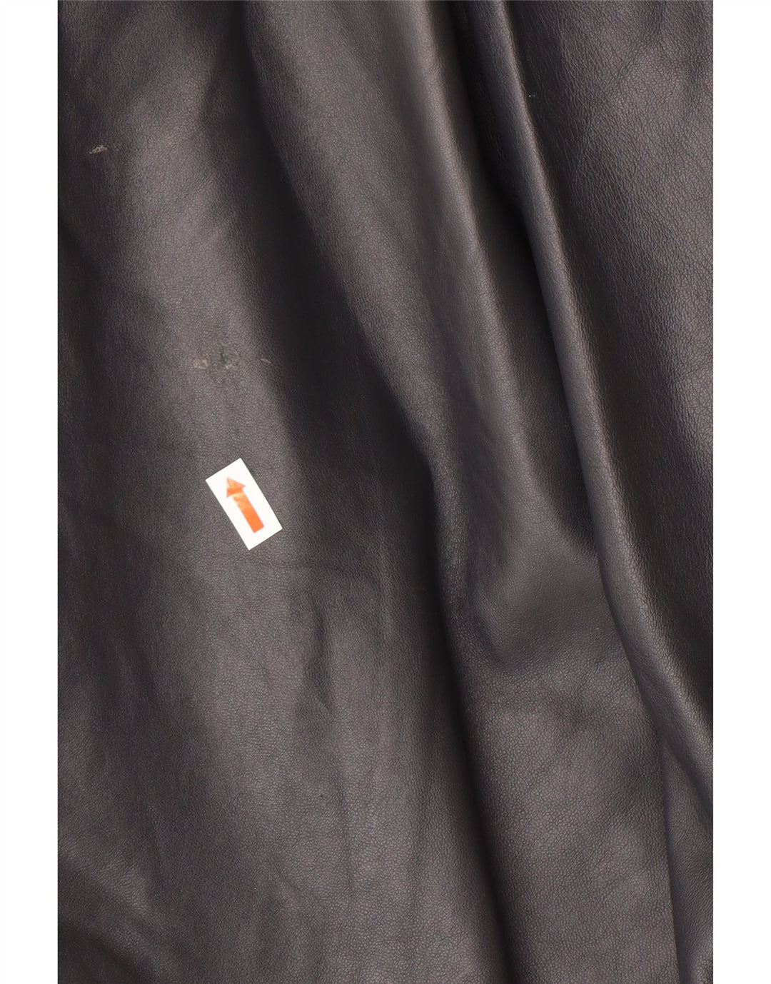 Vintage mujer abrigo de cuero de gran tamaño IT 44 Medio Negro Cuero Clásico