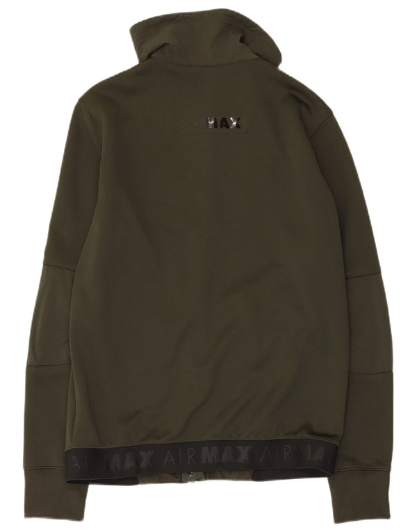 NIKE Hombre Air Max Graphic Chándal Top Chaqueta Medium Khaki Colorblock