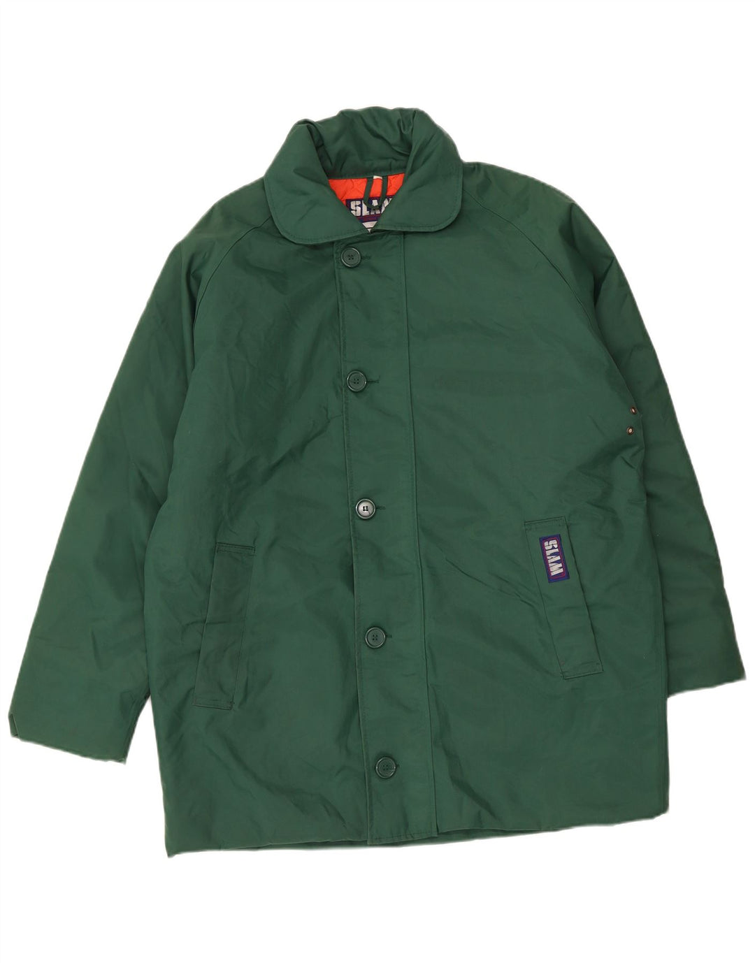 Slam Abrigo acolchado para hombre UK 38 Nylon verde medio