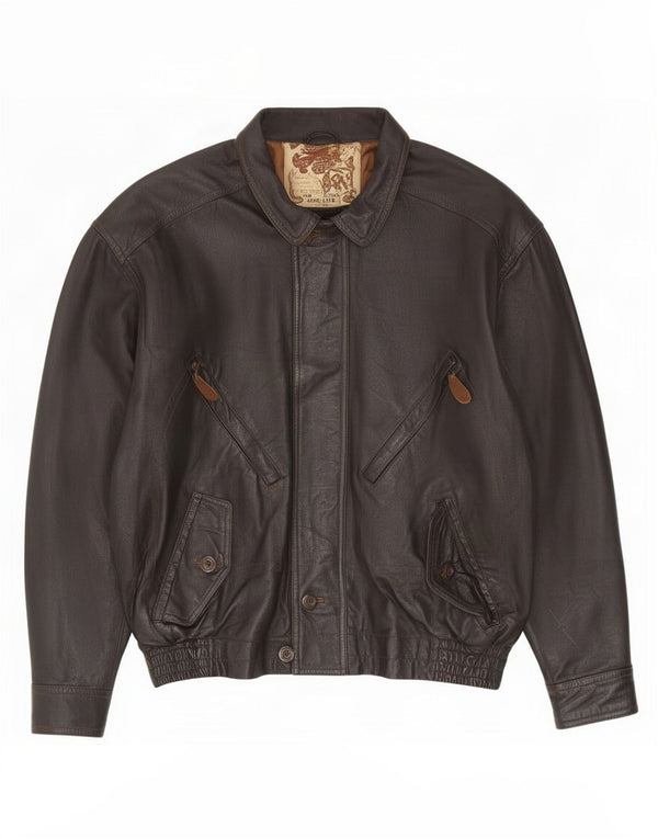 Creation Chaqueta de cuero para hombre EU 48/50 Medium Black