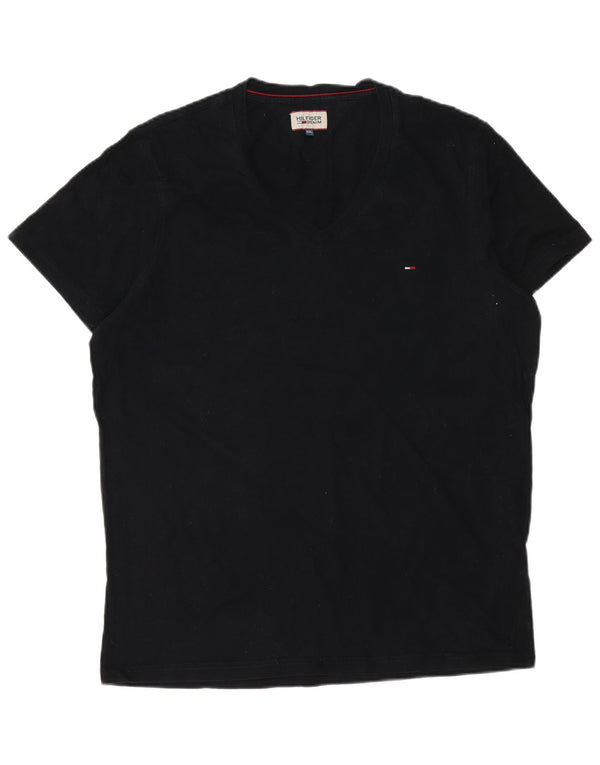 Tommy Hilfiger Camiseta para hombre Top 2XL Algodón negro