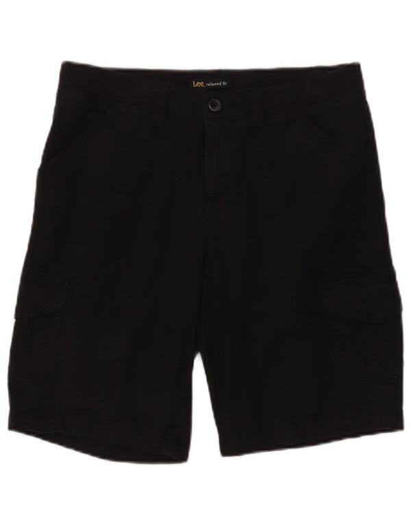 Lee Shorts Cargo de Ajuste Relajado para Mujer US 8 Medium W30 Algodón Negro
